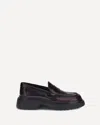 Tod's Patent Leather Loafers In Brown