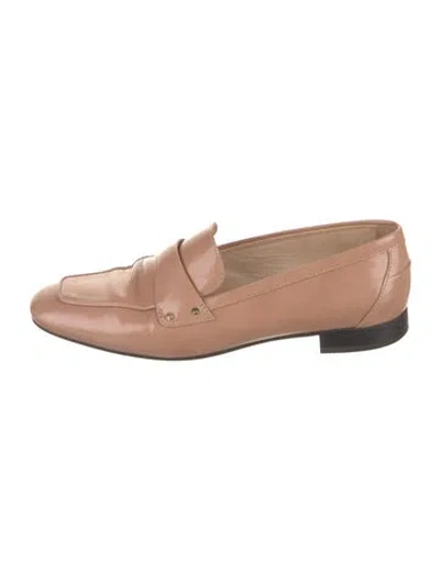 Pre-owned Tod's Patent Leather Loafers In Neutral