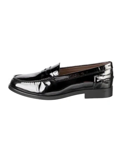 Pre-owned Tod's Patent Leather Loafers W/ Tags In Black
