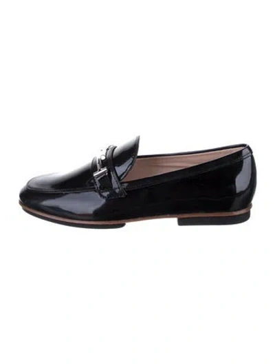 Pre-owned Tod's Patent Leather Loafers W/ Tags In Black