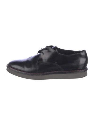 Pre-owned Tod's Patent Leather Oxfords In Black