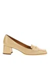 Tod's Patent Leather Pumps In Beige