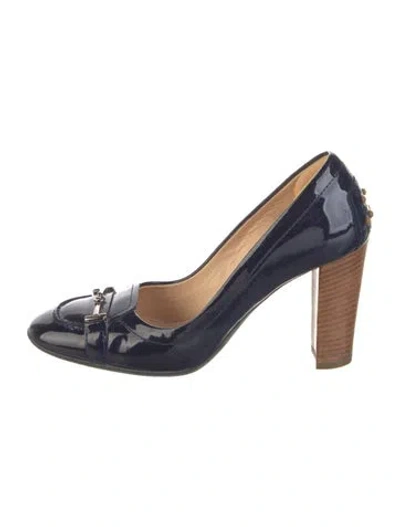 Pre-owned Tod's Patent Leather Pumps In Blue