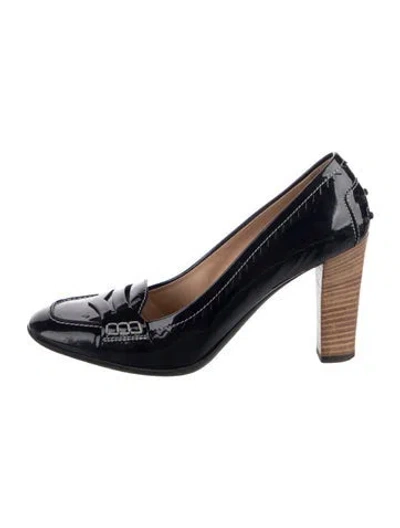 Pre-owned Tod's Patent Leather Pumps In Blue