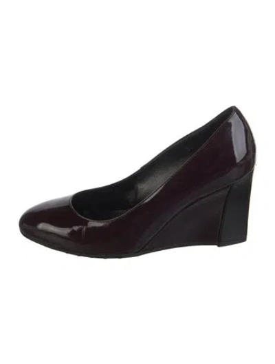 Pre-owned Tod's Patent Leather Pumps In Brown