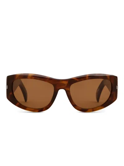 Tod's Patterned Geometric Sunglasses In Brown