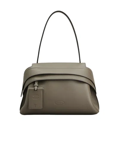 Tod's Patterned Handbag In Green