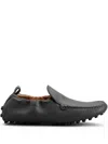 Tod's Glove Gommino Driving Shoes In Leather In Gray
