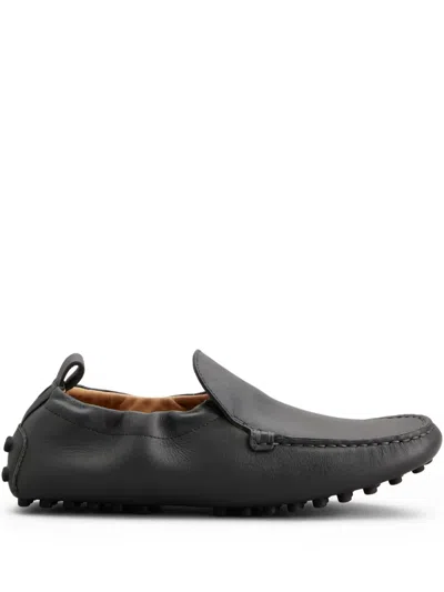 Tod's Glove Gommino Driving Shoes In Leather In Gray