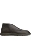 Tod's Pebble-grain Lace-up Boots In Black