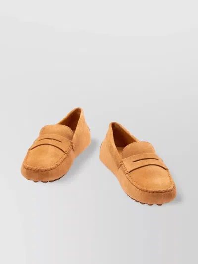 Tod's Pebble Sole Moccasin Loafers