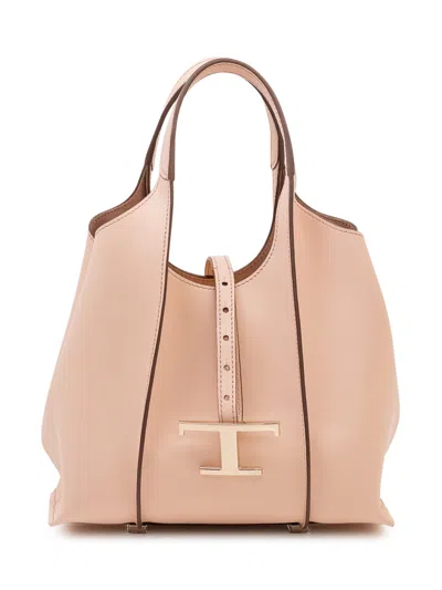 Tod's Tod`s Pend T Shopping Tote Bag In Rosa Kiss
