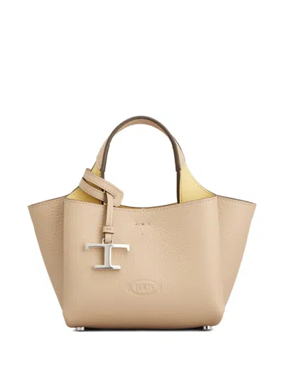 Tod's Pendant Top-handle Mini Bag In Nude
