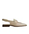 Tod's Leather Slingback In Nude
