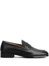 Tod's Logo-debossed Leather Penny Loafers In Black