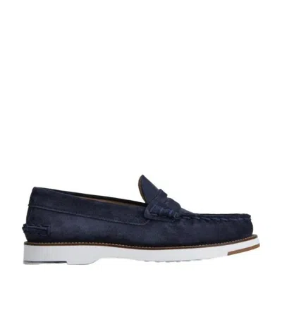Tod's Penny Slot Loafers In Black