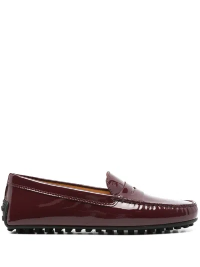TOD'S PENNY SLOT PATENT-LEATHER LOAFERS
