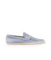 Tod's Penny-slot Suede Loafers In Blue
