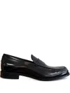 Tod's Penny-strap Leather Loafers In Black