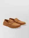 Tod's Penny Strap Loafers With Round Toe And Stitch Detailing