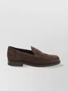 Tod's Suede Leather Loafer In Brown