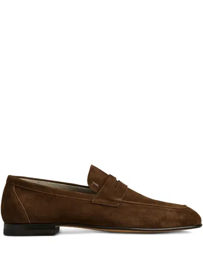 Tod's Penny Suede Loafers