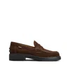 Tod's Penny-slot Suede Loafers In Brown