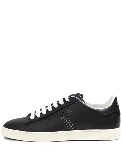 Tod's Perforated Laced Sneakers In Multi