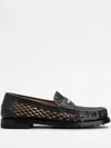 Tod's Perforated Loafers In Black