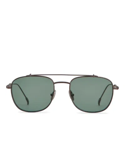 Tod's Caravan Sunglasses In Black,silver