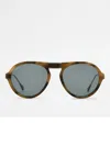 Tod's Pilot-frame Sunglasses In Brown