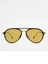 Tod's Pilot-frame Sunglasses In Silver