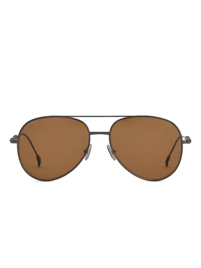 Tod's Pilot-frame Sunglasses In Brown