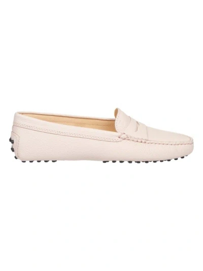 Tod's Pink Rubber Loafers