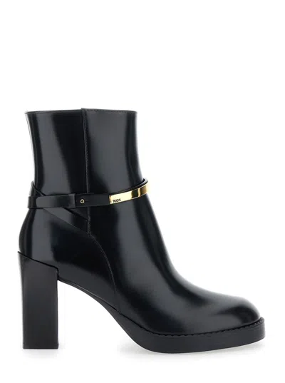 Tod's Plateau Boots In Black
