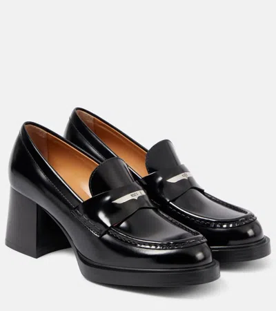 Tod's Plateu Platform Loafers In Black