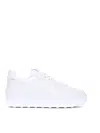 Tod's Platform Sneakers In Leather In Blanco