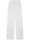 Tod's Pants In Wool Blend Gabardine In White