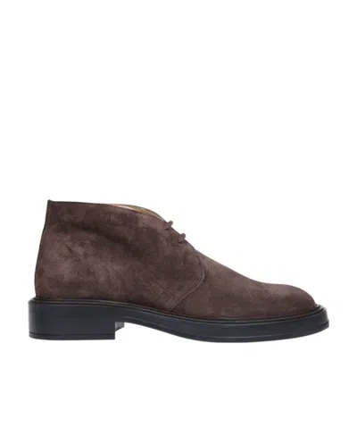 Tod's Polacco Extralight Suede Loafers In Brown