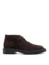 Tod's Polacco Extralight Suede Loafers In Brown