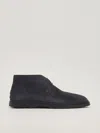 Tod's Suede Desert Boots In Blu