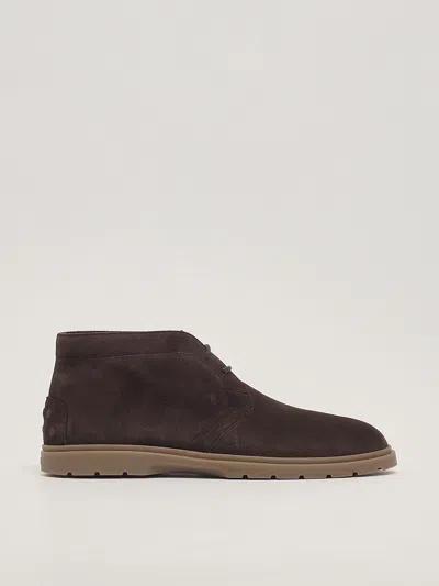 Tod's Suede Polacchino In Brown