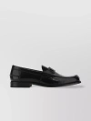 TOD'S POLISHED BLOCK HEEL LOAFERS WITH PENNY SLOT