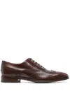 Tod's Polished Leather Brogues In Brown