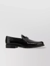 TOD'S POLISHED LEATHER LOAFERS WITH METAL DETAIL
