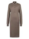 Tod's Kleid Aus Einer Strick-seiden-mischung In Brown