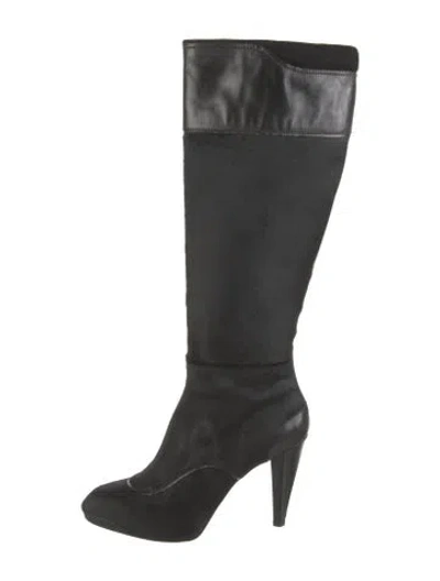 Pre-owned Tod's Ponyhair Boots In Black