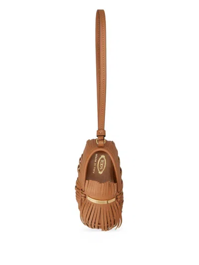 Tod's Portachiavi In Pelle A Forma Di Mocassino Tods In Brown