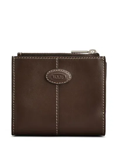 Tod's Portemonnaie Mit Logo-patch In Pattern
