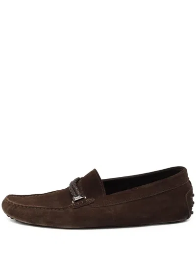 Pre-owned Tod's  Braided-strap Moccasin Loafers